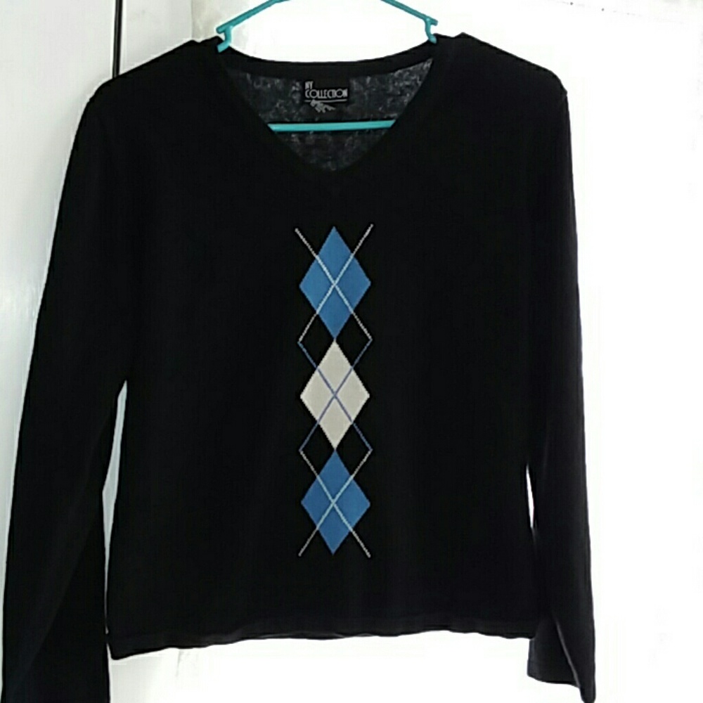 NY Collection V-neck sweater/jumper M